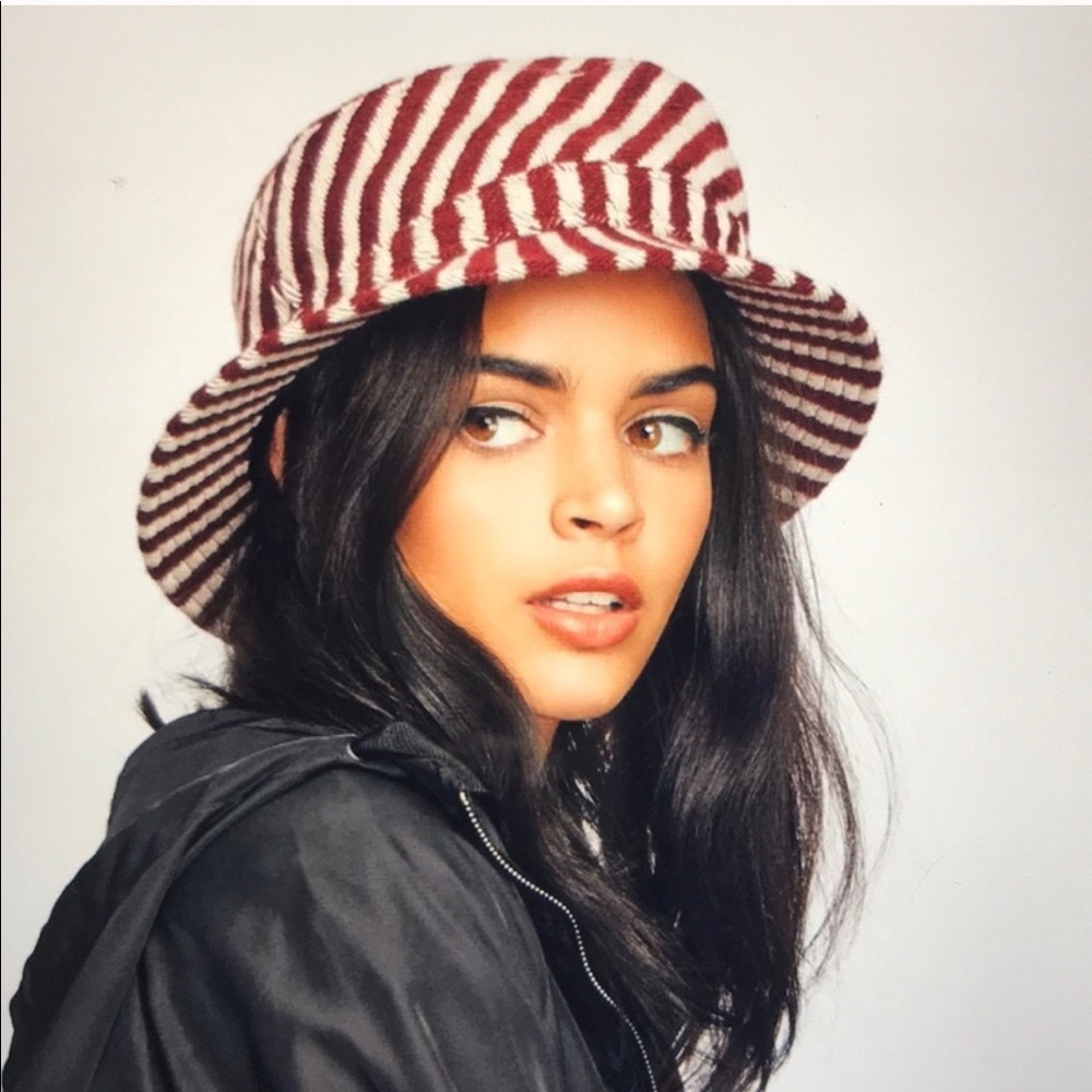 Bucket hat Brixton striped bucket hat rare
